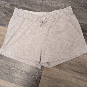 Lululemon On the Fly Light Gray Shorts